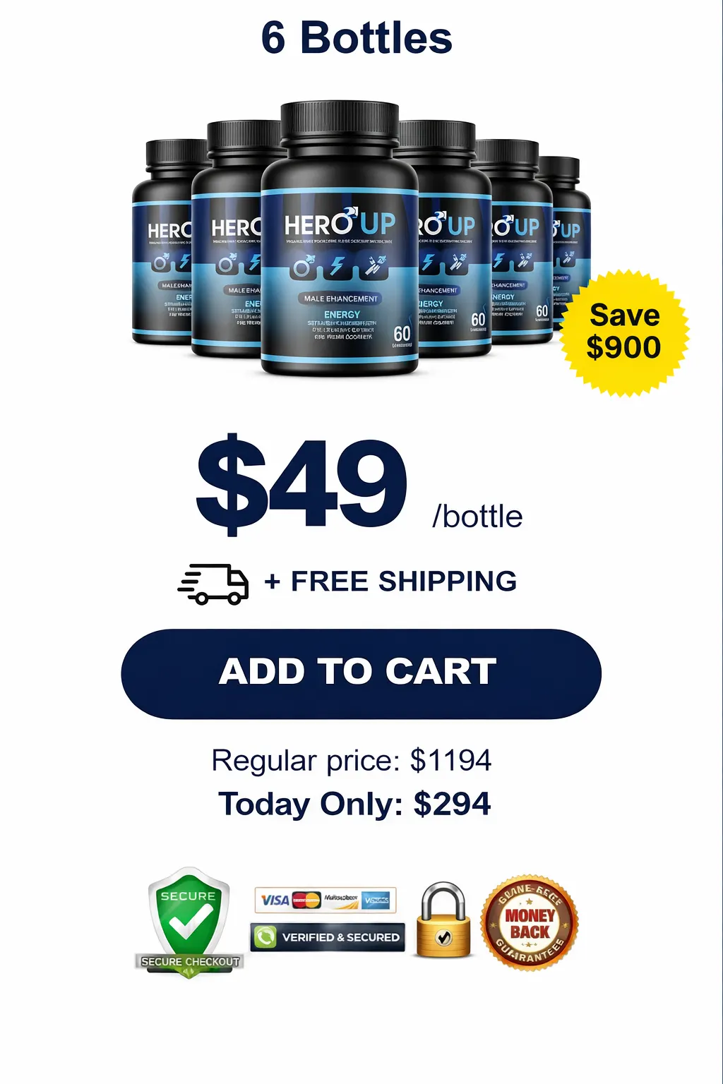 Order hero up 6 Bottles